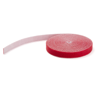 StarTech Hook and Loop Tape 25 ft Roll -Red
